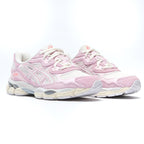 Asics GEL NYC Pink sneakers with two laces